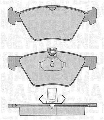 MAGNETI MARELLI Комплект тормозных колодок, дисковый тормоз 363916060315